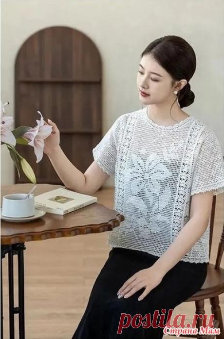 Кофточка Нежные лилии. - Все в ажуре... (вязание крючком) - Страна Мам