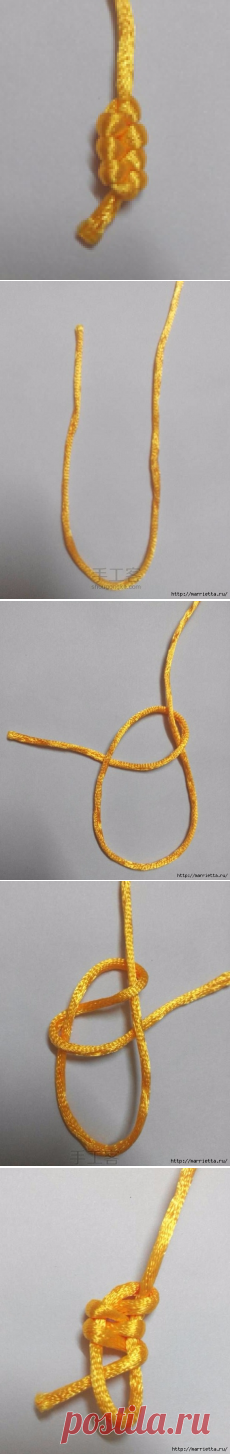 Плетение. Тройной узелок