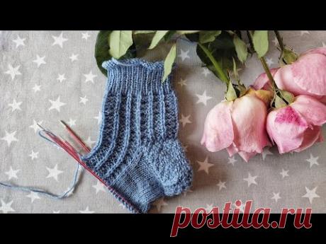 Узор "Зимние дорожки". Для любителей простых узоров для вязания носочков, без заморочек.