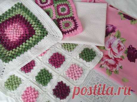 Квадраты крючком - на любой вкус..