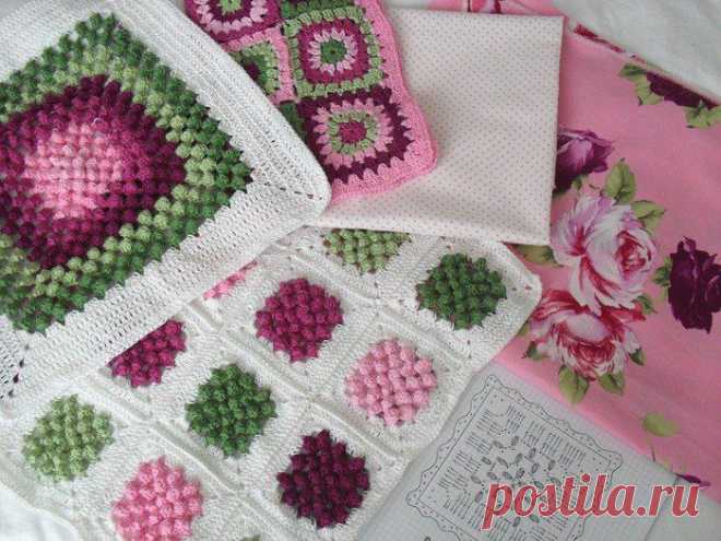 Квадраты крючком - на любой вкус..