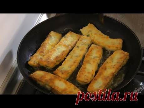 Как сделать Сырные Палочки из Теста на Сковороде рецепт.