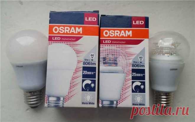 Изучаем технические характеристики светодиодных ламп