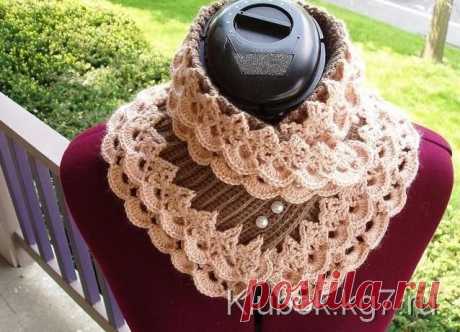 Ажурный воротник-шарфик Austen Lace Muffler! | Клубок