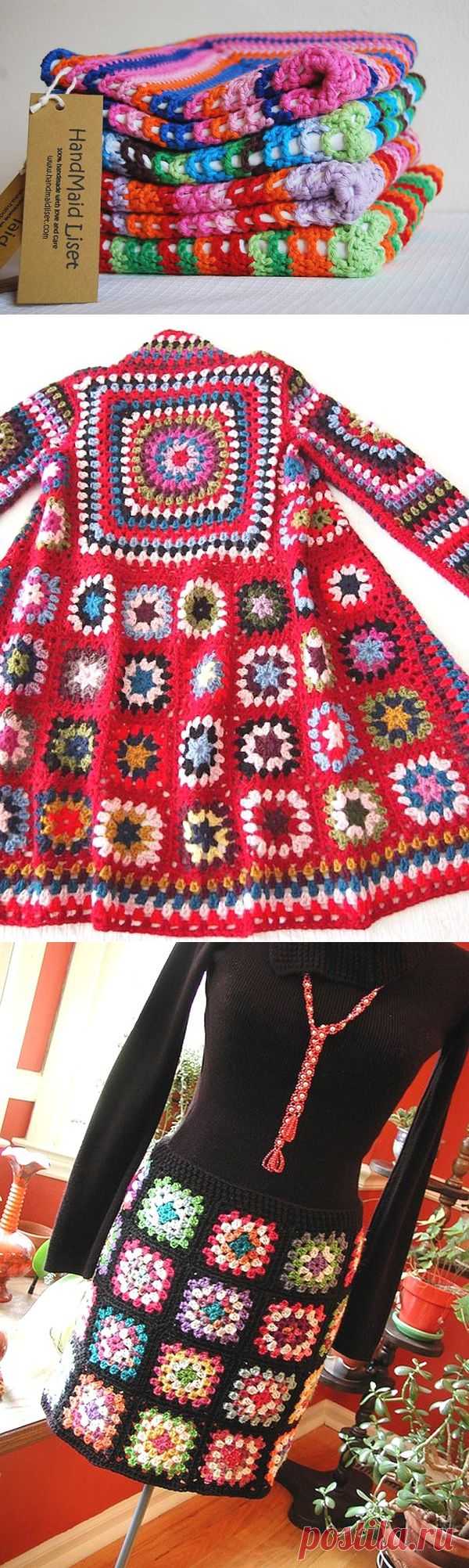 Яркие мечты крючком ....