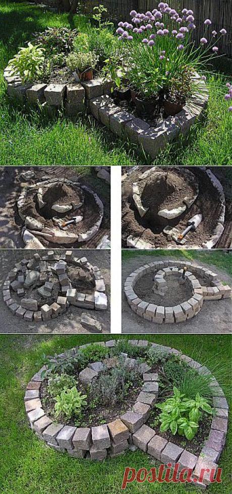 Как сделать клумбу для трав шаг за шагом :: Цветущая дача