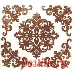 (1) Laser Cut Wall Medallion & Accents | Ornament