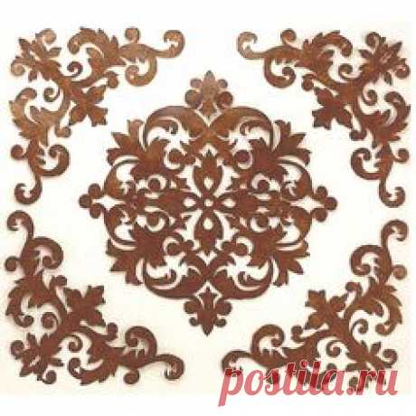 (1) Laser Cut Wall Medallion &amp; Accents | Ornament