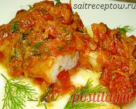 Рыба в томате с овощами