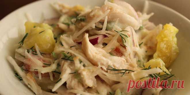 (+3) Салат с куриной грудкой и дайконом : Салаты : Кулинария : Subscribe.Ru