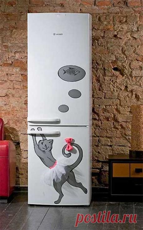 МАСТЕР-КЛАСС ДЛЯ УКРАШЕНИЯ ХОЛОДИЛЬНИКА: СТИКЕР КОШЕЧКА | Эфария