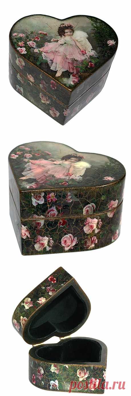 Шкатулка &quot;Сердце&quot; - магазин Лавка Рукодельников