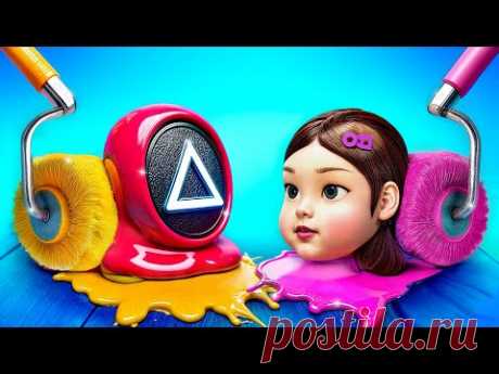 Игра в кальмара в реальной жизни! Мы построили секретный домик!