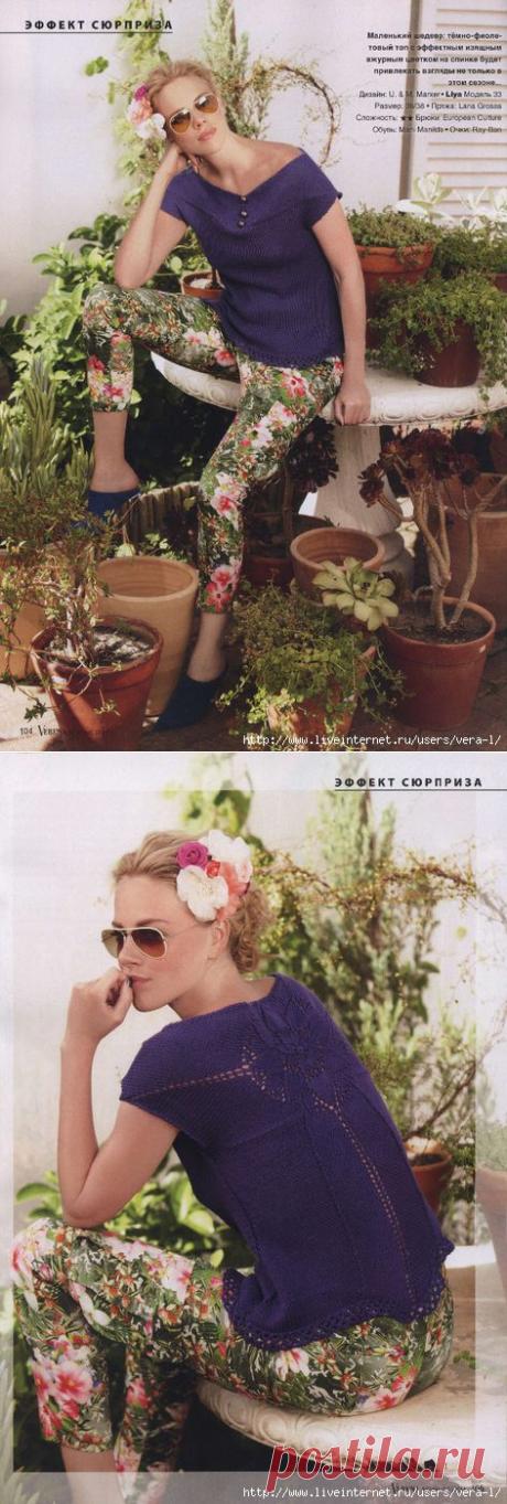 Топ спицами.