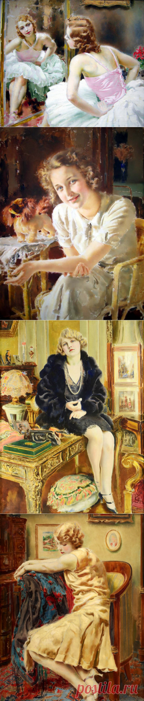 Прекрасные женщины художника Loukota Josef