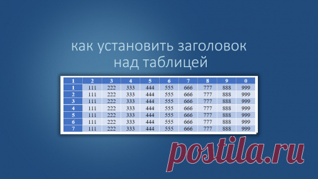 Word. Как вставить заголовок над таблицей. | Компьютер для любого возраста | Яндекс Дзен