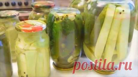 ОГУРЦЫ И КАБАЧКИ НА ЗИМУ. Очень вкусный рецепт!