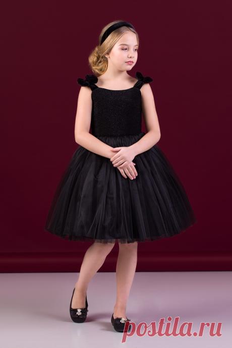 Платье черное для девочки Z2-38-9027-1