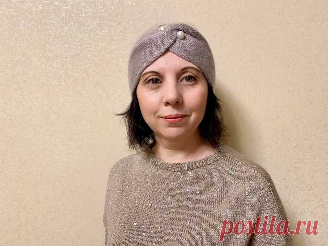 Второй сезон телесериала из остатков пряжи 7 серия посвящен повязке из остатков пряжи alize angora gold simli, color 163.