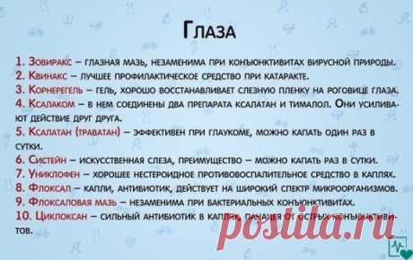 Справочник самых необходимых лекарств!