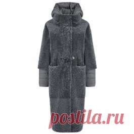 Пальто из овчины со съемными рукавами и капюшоном Virtuale Fur Collection 182476000 в Москве, заказать в интернет магазине с доставкой, цена с фото в Москве Ультрамодное пальто из овчины с текстильными рукавами и капюшоном. Скрытая застежка добавляет практичности, а съемные детали превращают модель в многофункциональный предмет осенне-зимнего гардероба, сочетающего со всеми стилями