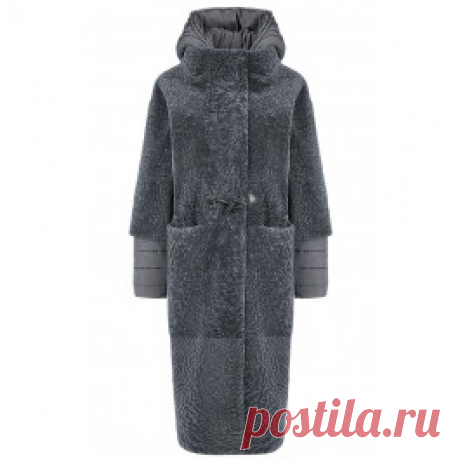 Пальто из овчины со съемными рукавами и капюшоном Virtuale Fur Collection 182476000 в Москве, заказать в интернет магазине с доставкой, цена с фото в Москве Ультрамодное пальто из овчины с текстильными рукавами и капюшоном. Скрытая застежка добавляет практичности, а съемные детали превращают модель в многофункциональный предмет осенне-зимнего гардероба, сочетающего со всеми стилями