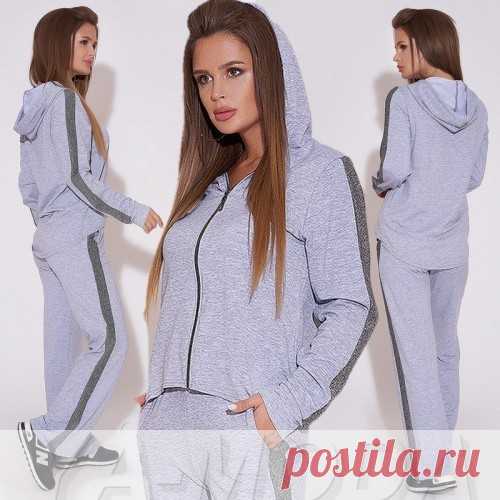 ✷Спортивный костюм серый купить недорого