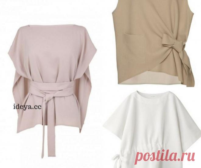 ИНТЕРЕСНЫЕ ФАСОНЫ БЛУЗОК. НЕСТАНДАРТНЫЙ КРОЙ В СОЧЕТАНИИ С НЕЖНЫМИ ЦВЕТАМИ. – В РИТМЕ ЖИЗНИ