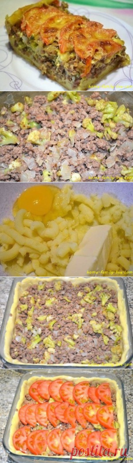 Мясной пирог из картофельного теста/Сайт с пошаговыми рецептами с фото для тех кто любит готовить