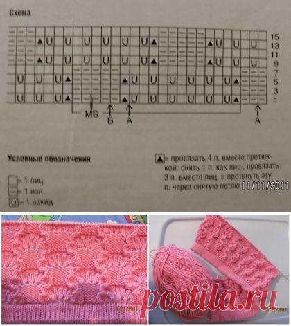 Двойная шапочка с ажуром / Вязание для детей / В рукоделии