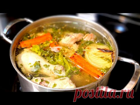 Как сварить куриный бульон. Основа для наваристого куриного супа. Вкусный куриный бульон. Иван Кас
