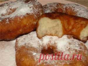 Пончики на сгущёнке | vkusnyymir