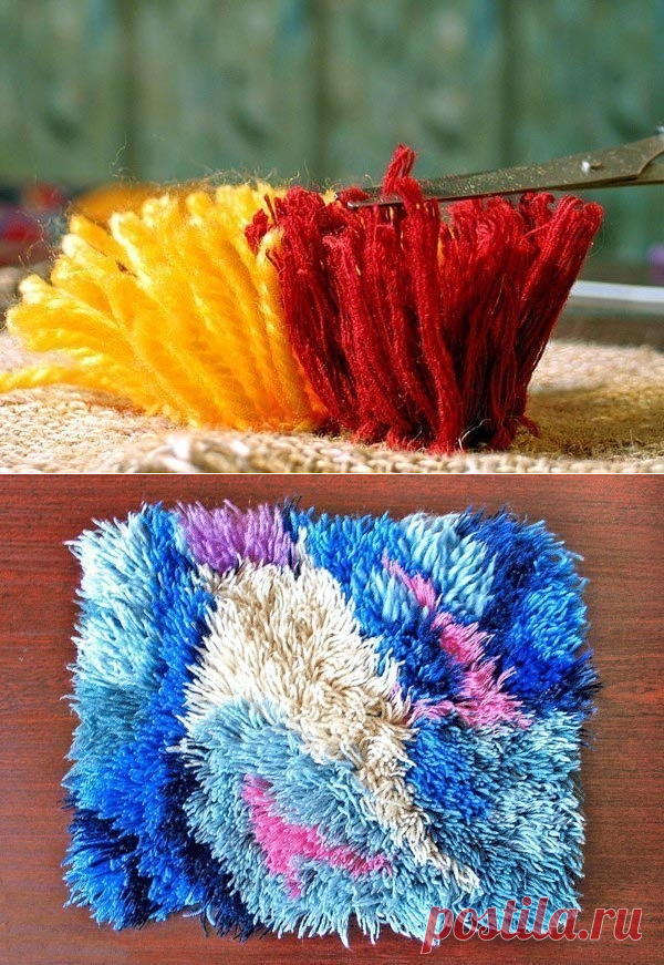 Пушистый коврик