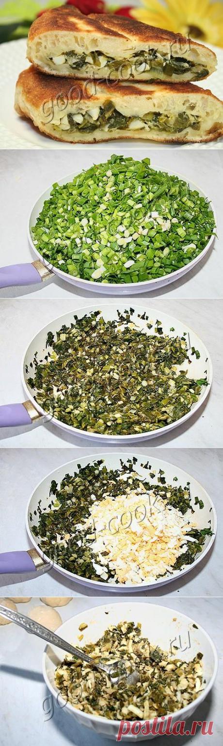 Хорошая кухня - жареные пирожки с зеленым луком и яйцами. Кулинарная книга рецептов. Салаты, выпечка.