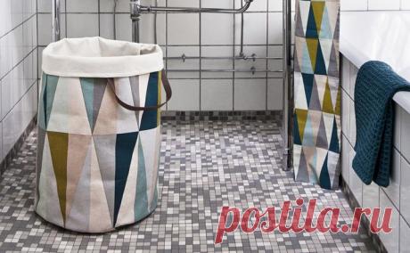 Корзины для белья в интерьере ванной комнаты | Роскошь и уют