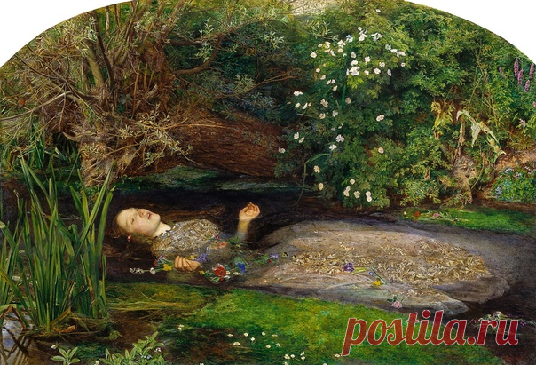 «Офелия» — картина английского художника Джона Эверетта Милле. ⠀ Моделью была Лиззи Сиддал. Она позировала в ванне, наполненной водой и подогретой лампами. В какой- то момент лампы погасли, и Лиззи простудилась. Тогда ее отец пригрозил художнику судебным иском, если он не оплатит ее медицинские счета. ⠀ Это прекрасный пример характерного для прерафаэлитов поэтического реализма. Возлюбленная Гамлета бросается в реку, узнав о смерти отца. Ее автор Джон Эверетт Миллес провел несколько недель…