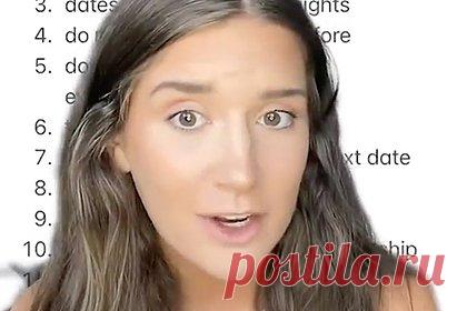 Тиктокерша поделилась 11 правилами первых свиданий и столкнулась с критикой. Тиктокерша Бренна Берг предложила 11 правил первых свиданий для девушек, в частности, не переписываться с мужчиной перед такой встречей. Возражений не вызвали советы, в которых девушка рекомендует немного опаздывать, устраивать встречи только на выходных и не разрешать подвозить себя на первом свидании.