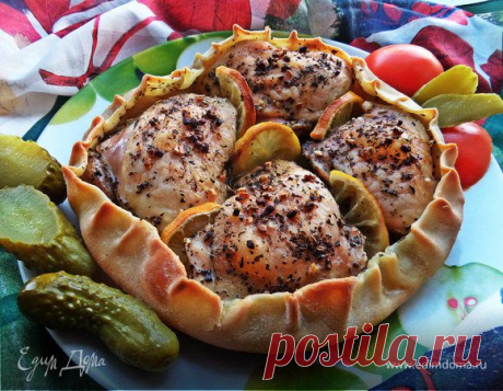 Курочка, запеченная в съедобной тарелке рецепт 👌 с фото пошаговый | Едим Дома кулинарные рецепты от Юлии Высоцкой