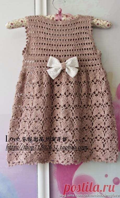 Шаблон # 511: платье девушка вязание ~ CTejidas [крючок и две игла]