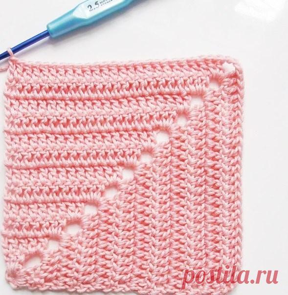 Вязание квадрата от угла (Уроки и МК по ВЯЗАНИЮ) – Журнал Вдохновение Рукодельницы