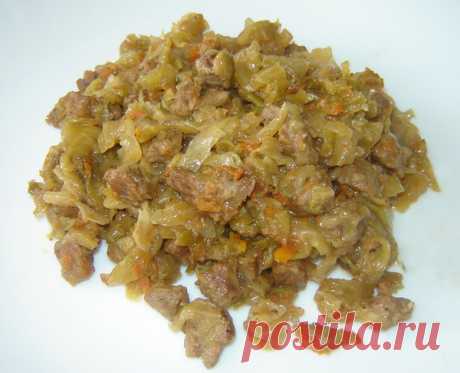 Рецепт приготовления вкусной капусты с мясом в мультиварке Поларис.