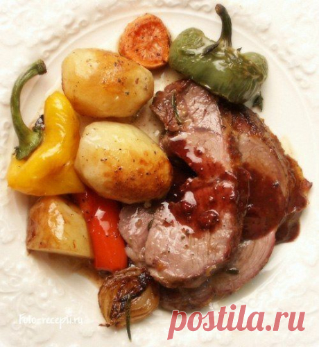 Мясо в супер заливке.
