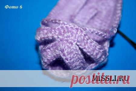 Вязание пинеток крючком с описанием для новорожденного. Схема вязания пинеток