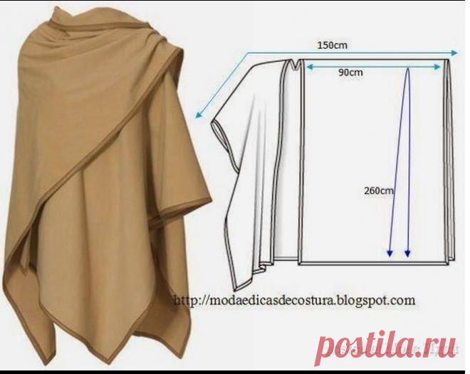 Моделирование пончо: разные идеи — Сделай сам, идеи для творчества - DIY Ideas