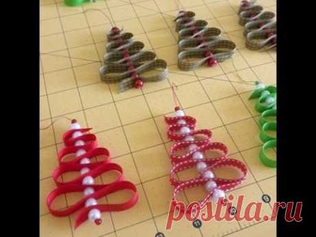 DIY. Ёлочка из лент.