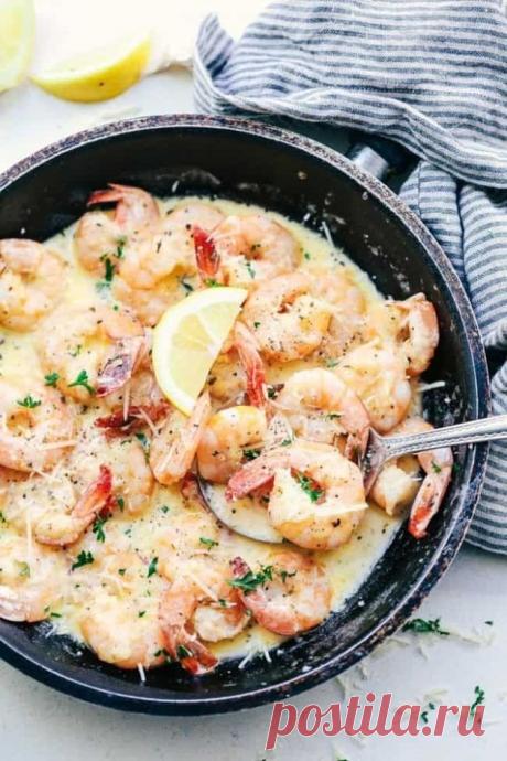 Спагетти с креветками в сливочном соусе: рецепты приготовления | CookCloud Пульс Mail.ru