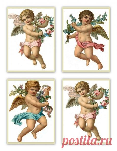 Винтажные картинки для декупажа.