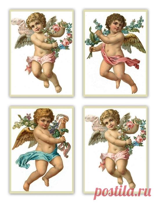 Винтажные картинки для декупажа.