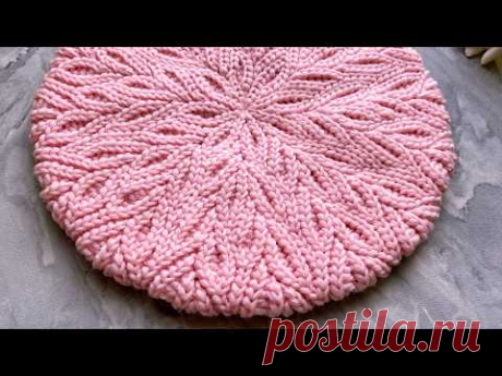 🌿🧶 Ветвистый берет!!! Бриошь крючком! Крючком как спицами