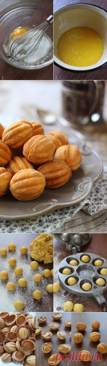 Как приготовить вкус детства - печенье орешки￼ - рецепт, ингредиенты и фотографии